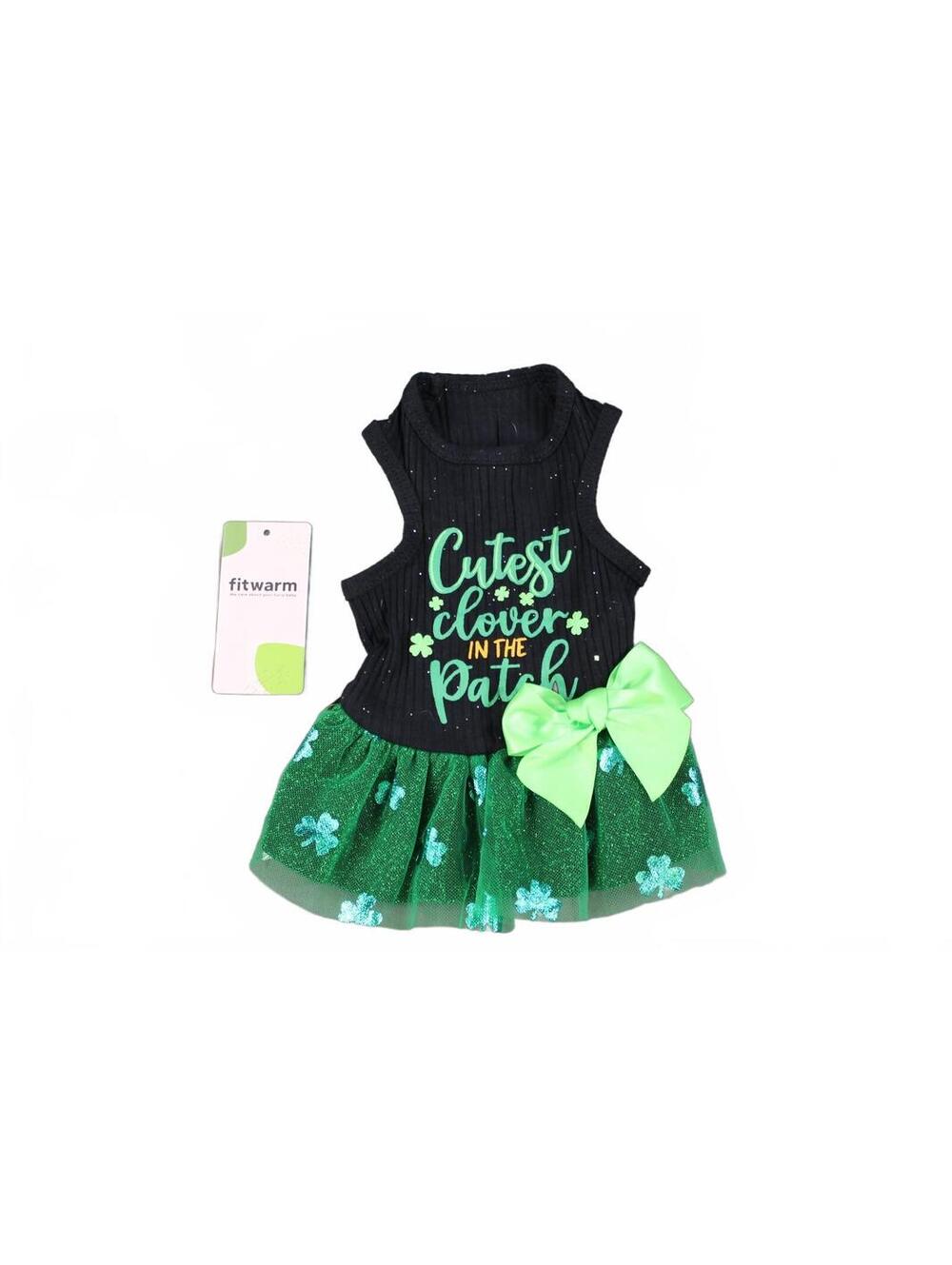 Fitwarm Cutest Clover Patch Dress St. Patrick's XS